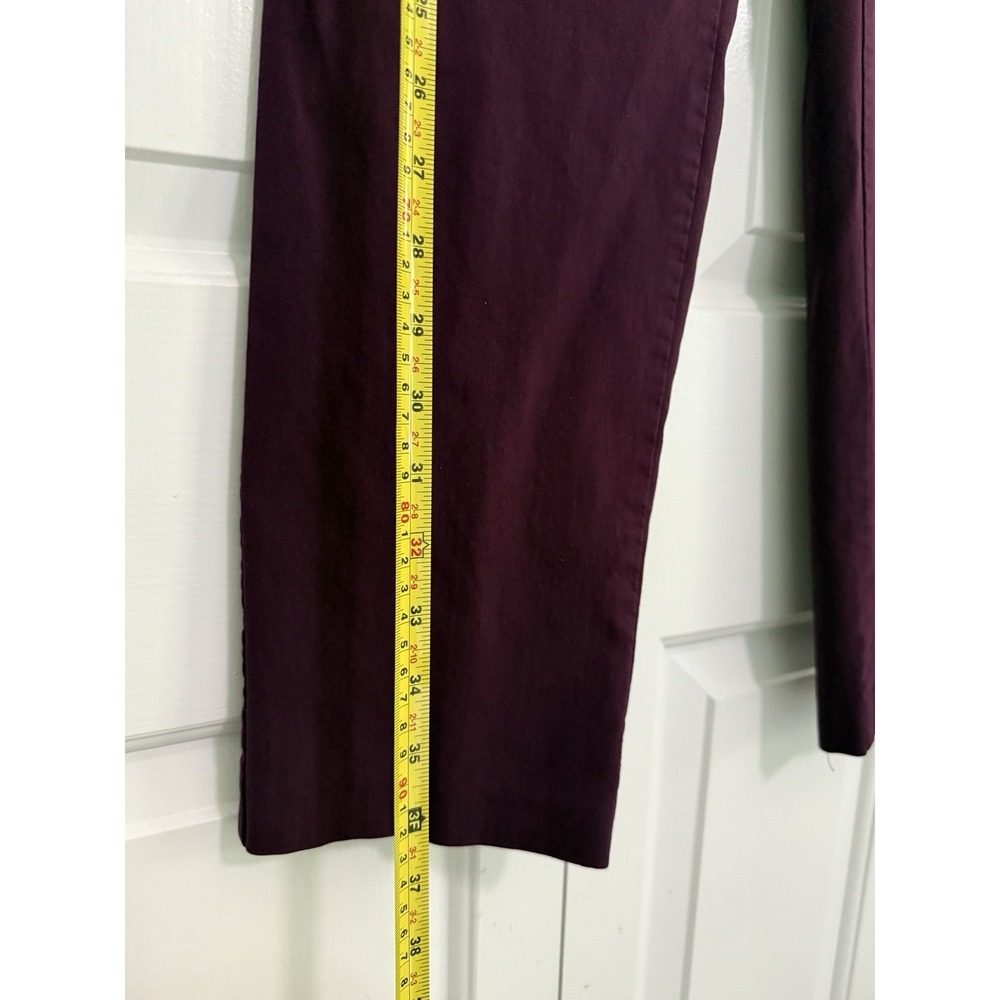 Counterparts Women's Size 12 Purple Pull-On Straight Leg Dress Pants Mid Rise - Picture 2 of 8
